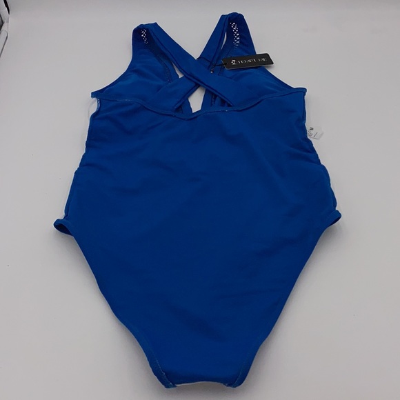 Tempt Me Ladies One Piece Sexy Mesh Hollow Out Bathing Suit Size Medium - Picture 10 of 12